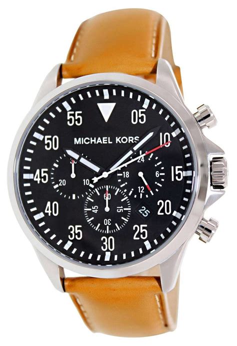 chronographe michael kors|michael kors black chronograph watch.